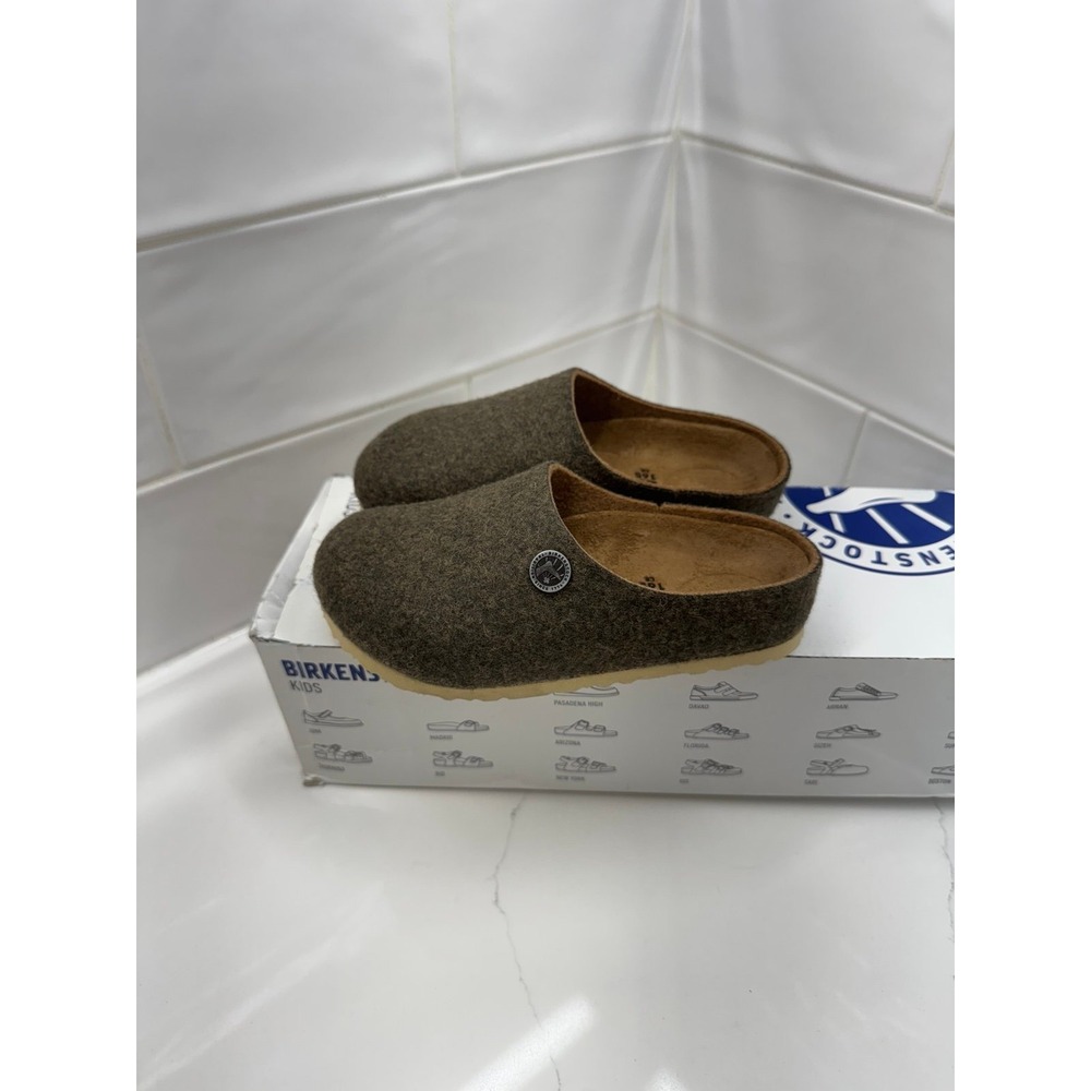 BIRKENSTOCK‎ kids 8 Kaprun rive Felt Clogs Doubleface Khaki